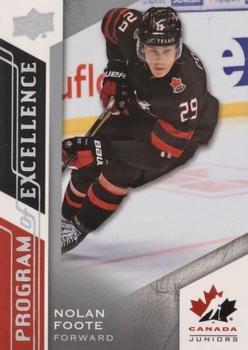 2020-21 Upper Deck Team Canada Juniors #111 Nolan Foote Front