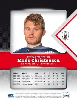 2010-11 Playercards (DEL) - Evolution #DEL-EV02 Mads Christensen Back