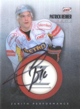 2011-12 Playercards (DEL) - Zenith Performance #DEL-ZE03 Patrick Reimer Front