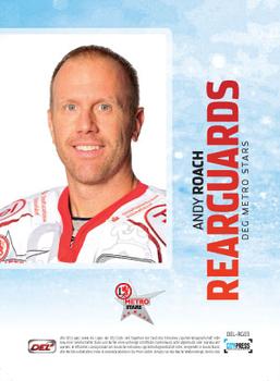 2011-12 Playercards (DEL) - Rearguards #DEL-RG03 Andy Roach Back
