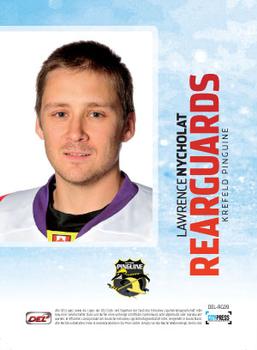 2011-12 Playercards (DEL) - Rearguards #DEL-RG09 Lawrence Nycholat Back