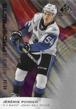 2019-20 SP Game Used CHL #57 Jeremie Poirier Front