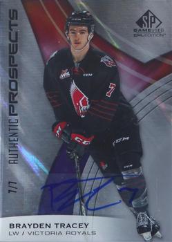 2019-20 SP Game Used CHL - Uniform #'d Autographs #10 Brayden Tracey Front