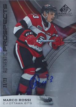 2019-20 SP Game Used CHL - Uniform #'d Autographs #72 Marco Rossi Front