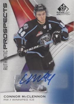 2019-20 SP Game Used CHL - Blue Autographs #13 Connor McClennon Front