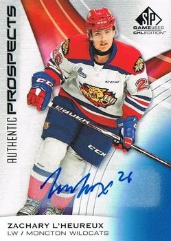 2019-20 SP Game Used CHL - Blue Autographs #56 Zachary L'Heureux Front