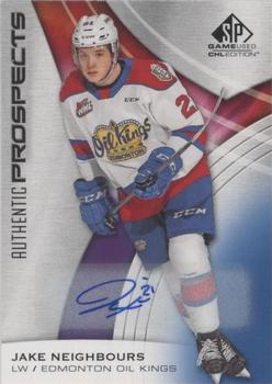 2019-20 SP Game Used CHL - Blue Autographs #74 Jake Neighbours Front