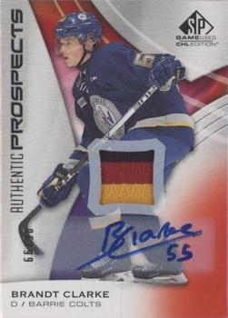2019-20 SP Game Used CHL - Red Autograph Patches #7 Brandt Clarke Front
