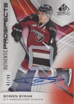 2019-20 SP Game Used CHL - Red Autograph Patches #8 Bowen Byram Front
