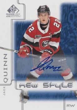 2019-20 SP Game Used CHL - 2000-01 New Style Tribute Blue Autographs #NS-JQ Jack Quinn Front