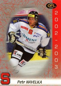 2002-03 OFS Plus (ELH) #5 Petr Havelka Front