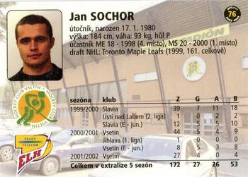 2002-03 OFS Plus (ELH) #76 Jan Sochor Back