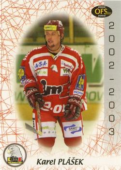 2002-03 OFS Plus (ELH) #114 Karel Plasek Front