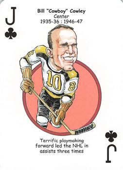 2013 Hero Decks Boston Bruins Hockey Heroes Playing Cards #J♣ Bill Cowley Front
