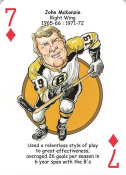 2013 Hero Decks Boston Bruins Hockey Heroes Playing Cards #7♦ John McKenzie Front