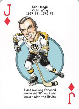 2013 Hero Decks Boston Bruins Hockey Heroes Playing Cards #J♦ Ken Hodge Front