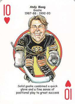 2013 Hero Decks Boston Bruins Hockey Heroes Playing Cards #10♥ Andy Moog Front