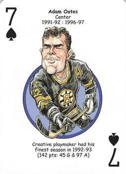 2013 Hero Decks Boston Bruins Hockey Heroes Playing Cards #7♠ Adam Oates Front