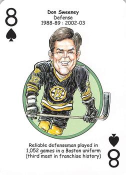 2013 Hero Decks Boston Bruins Hockey Heroes Playing Cards #8♠ Don Sweeney Front