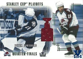2015-16 In The Game Final Vault - 2002-03 Be a Player Memorabilia Stanley Cup Playoffs (Blue Vault Stamp) #SC-12 Peter Forsberg Front