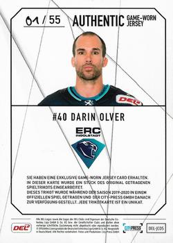 2019-20 Playercards (DEL) - Jersey Cards #JC05 Darin Olver Back
