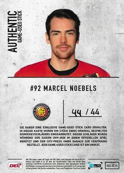 2019-20 Playercards (DEL) - Stickcards #SC15 Marcel Noebels Back