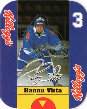 1995-96 Kellogg's Pop-Ups (Finland) #3 Hannu Virta Front