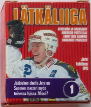 1995 Leaf Latkaliiga Candy Box #1 Jere Lehtinen Front