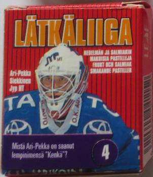 1995 Leaf Latkaliiga Candy Box #4 Ari-Pekka Siekkinen Front