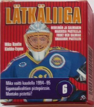 1995 Leaf Latkaliiga Candy Box #6 Mika Rautio Front
