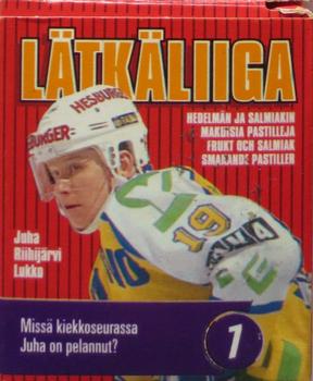 1995 Leaf Latkaliiga Candy Box #7 Juha Riihijärvi Front