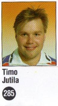 1993-94 Jyvas-Hyva Hockey-Liiga (Finnish) Stickers #285 Timo Jutila Front