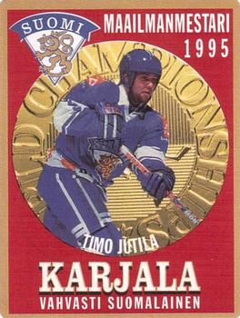1995 Hartwall Karjala Maailmanmestari (Finnish) #NNO Timo Jutila Front