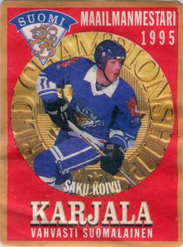 1995 Hartwall Karjala Maailmanmestari (Finnish) #NNO Saku Koivu Front