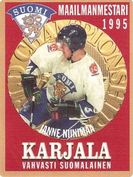 1995 Hartwall Karjala Maailmanmestari (Finnish) #NNO Janne Niinimaa Front