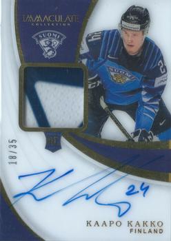 2019-20 Panini Immaculate Collection - Rookie Autograph Patch /49 #I-KF Kaapo Kakko Front