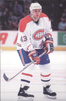 1996-97 Montreal Canadiens Postcards #NNO Patrice Brisebois Front