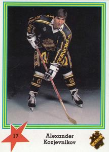 1989-90 Semic Elitserien (Swedish) Stickers #17 Alexander Kozjevnikov Front