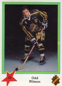 1989-90 Semic Elitserien (Swedish) Stickers #22 Odd Nilsson Front