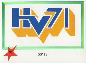1989-90 Semic Elitserien (Swedish) Stickers #96 HV71 Klubbemblem Front