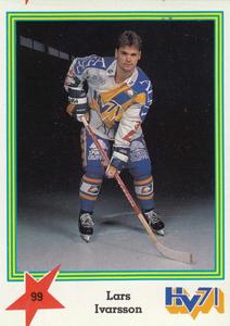1989-90 Semic Elitserien (Swedish) Stickers #99 Lars Ivarsson Front