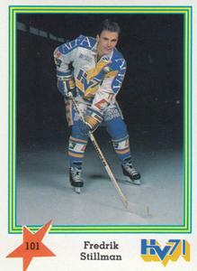 1989-90 Semic Elitserien (Swedish) Stickers #101 Fredrik Stillman Front