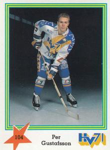 1989-90 Semic Elitserien (Swedish) Stickers #104 Per Gustafsson Front