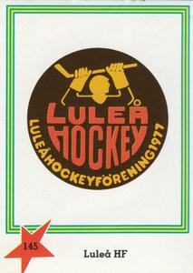 1989-90 Semic Elitserien (Swedish) Stickers #145 Luleå Klubbemblem Front