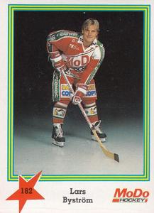 1989-90 Semic Elitserien (Swedish) Stickers #182 Lars Byström Front