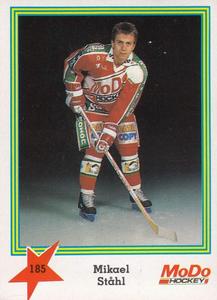 1989-90 Semic Elitserien (Swedish) Stickers #185 Mikael Stahl Front