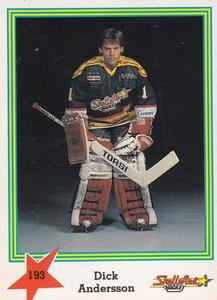 1989-90 Semic Elitserien (Swedish) Stickers #193 Dick Andersson Front