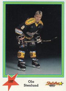 1989-90 Semic Elitserien (Swedish) Stickers #197 Ola Stenlund Front