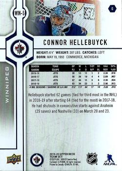 2019-20 Upper Deck Winnipeg Jets SGA #WIN-5 Connor Hellebuyck Back