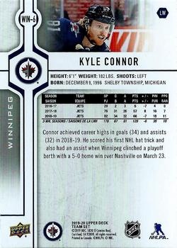 2019-20 Upper Deck Winnipeg Jets SGA #WIN-6 Kyle Connor Back